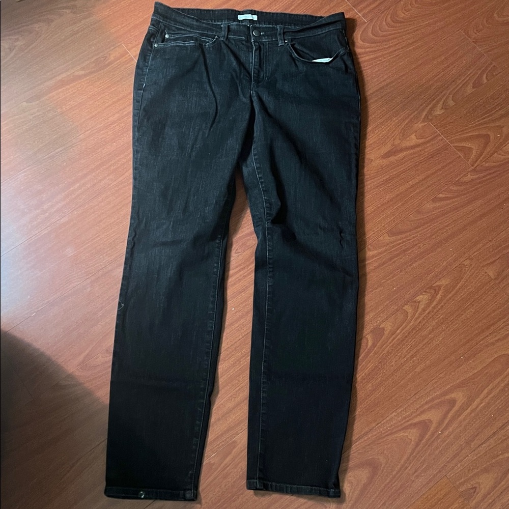 Eileen Fisher Black Denim Jeans‎ size 14